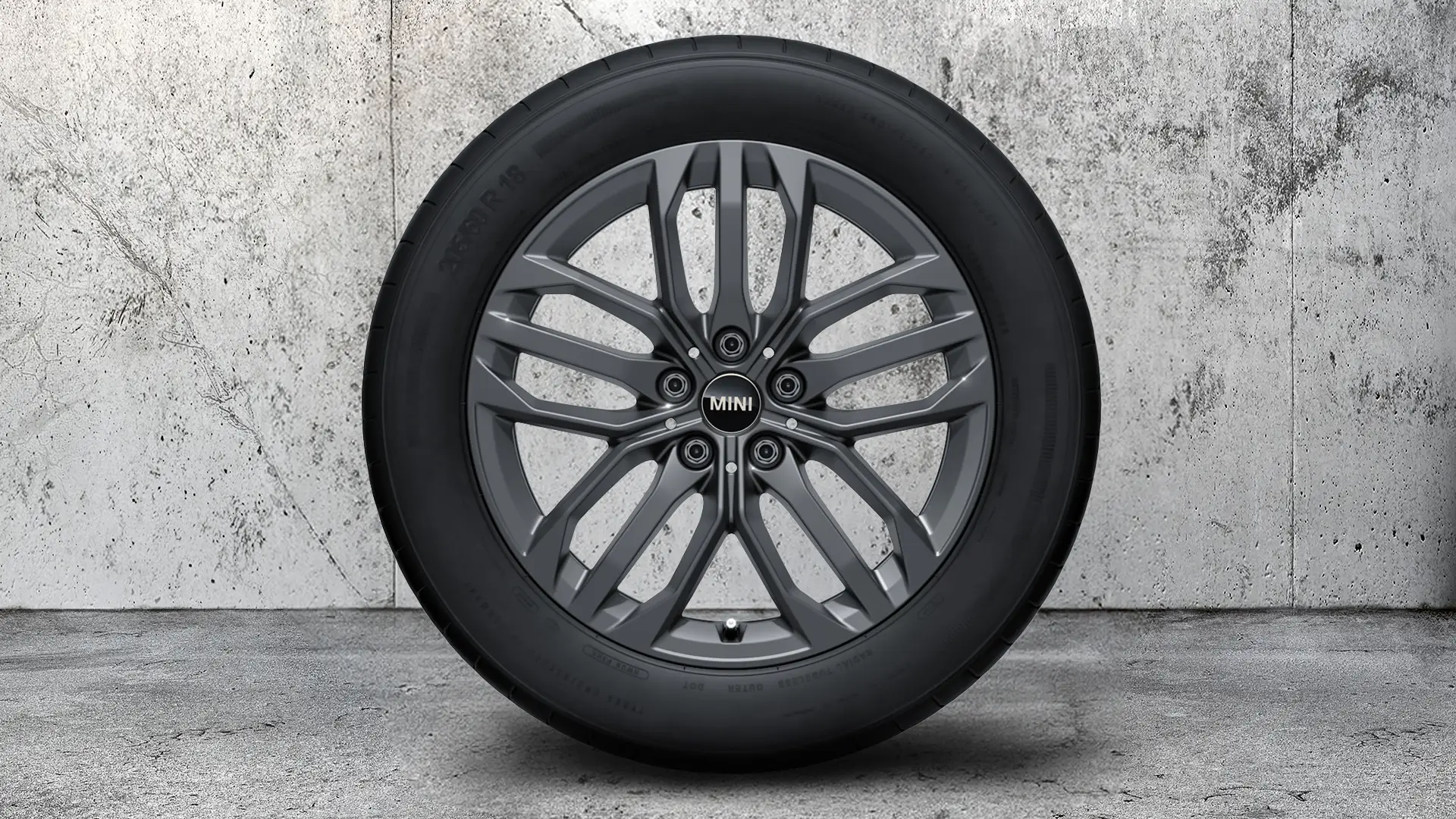 JANTE JCW DOUBLE-SPOKE DE 18”, TIP 879 (GRI FROZEN GUNMETAL).