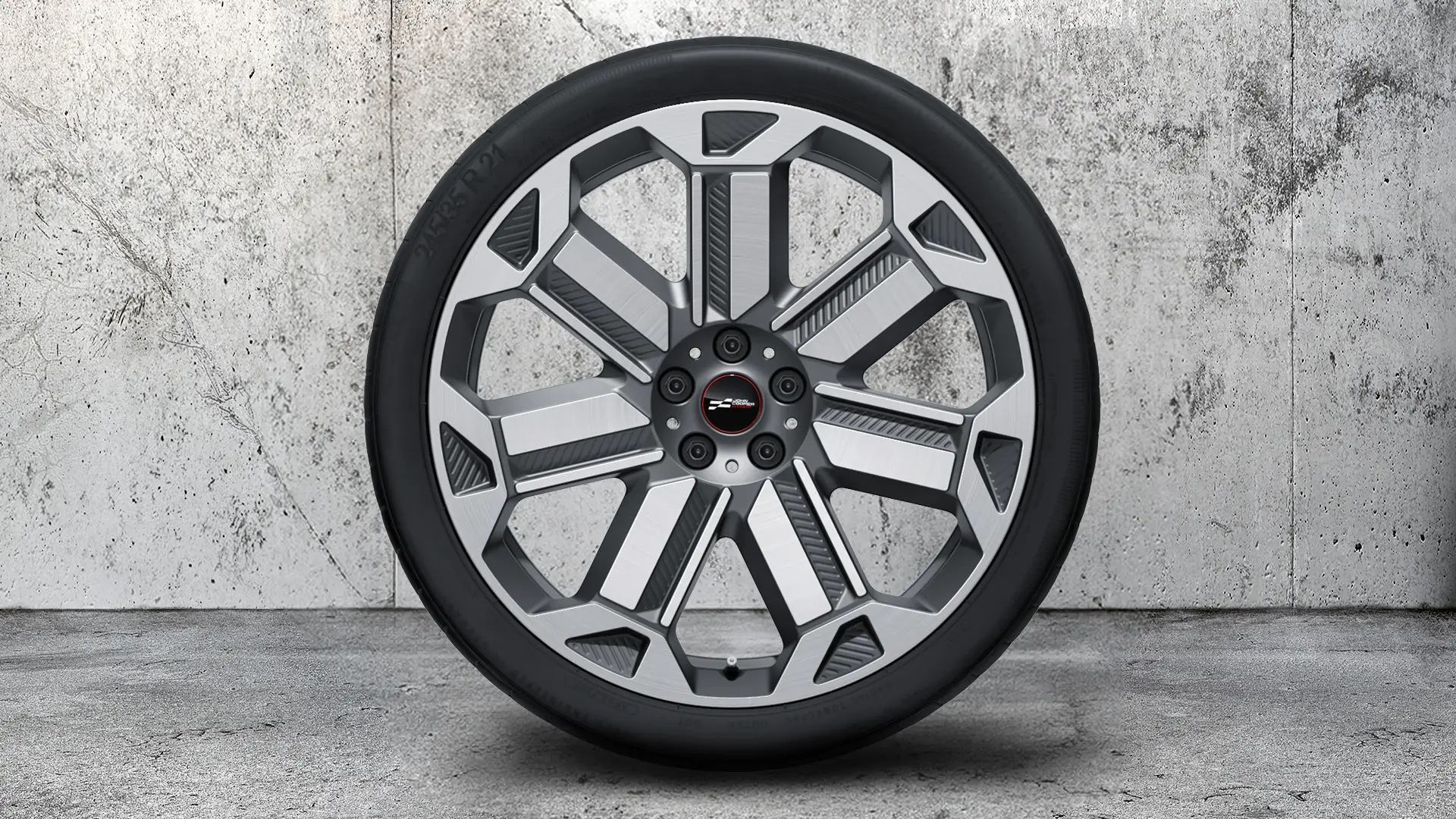 JANTE JCW RALLYE-SPOKE DE 21”, TIP 950 (GRI FROZEN GUNMETAL).